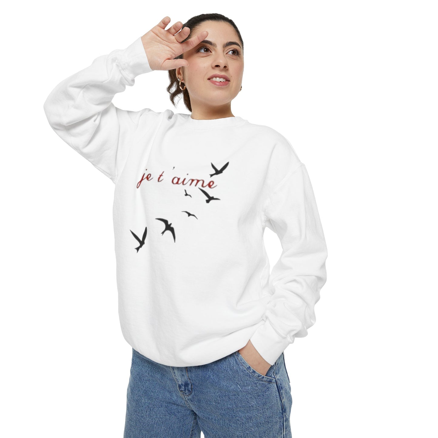 Unisex Garment-Dyed Sweatshirt Printify