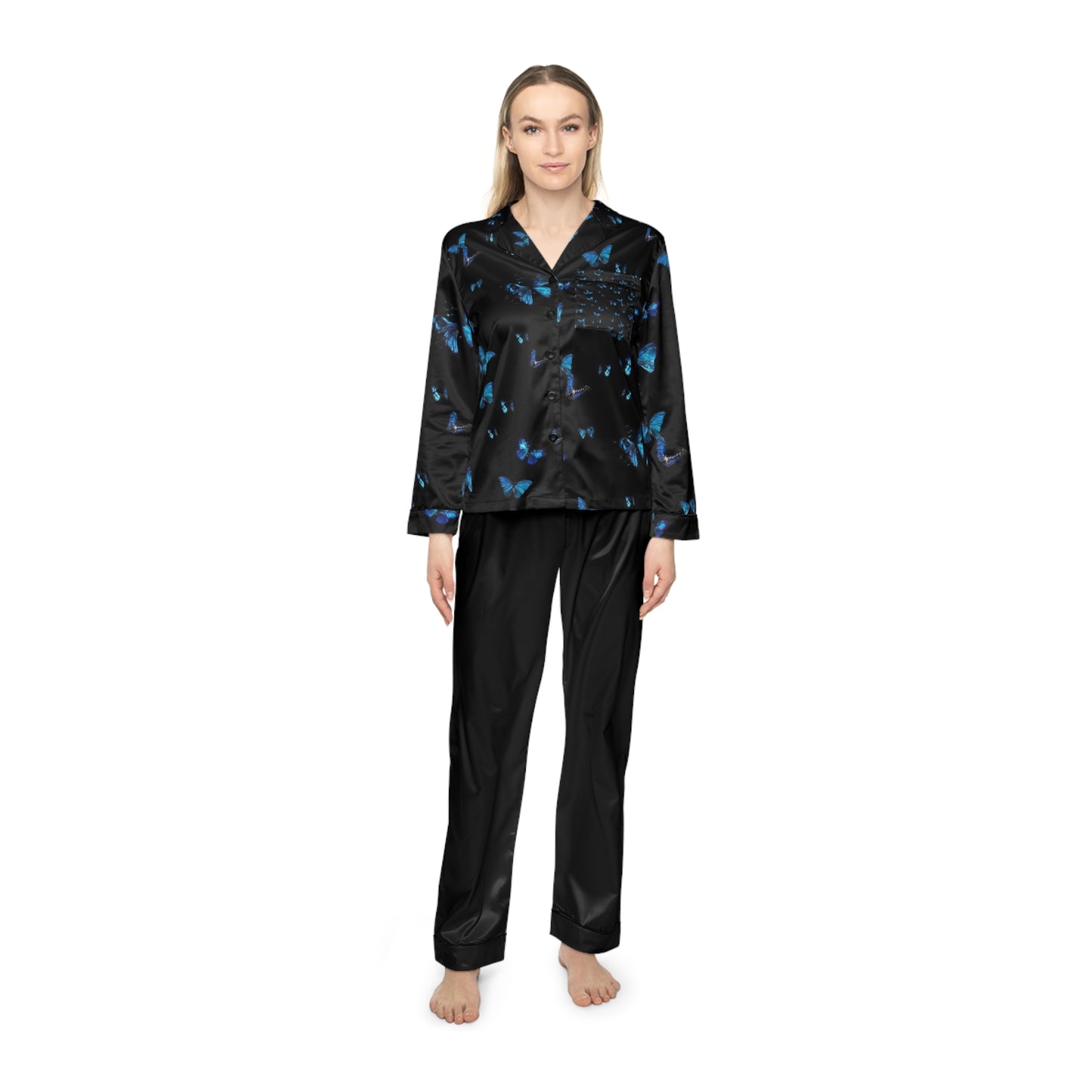 Women's Satin Pajamas (AOP) Printify